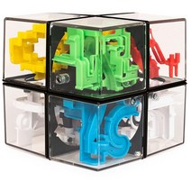 루빅스 퍼플렉서스 하이브리드 5.4 x 5.4cm(2 2인치) 도전적인 퍼즐 미로 볼 스킬 게임 ., Hybrid 2x2