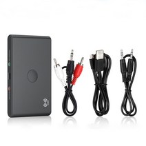 블루투스DAC 오디오 리시버 2 인 1 NFC 블루투스 송신기 및 수신기 AUX 3.5MM 잭 스테레오 무선 어댑터 자동차 TV PC 스피커 헤드폰, [01] Black, [01] 블루투스 v5.0