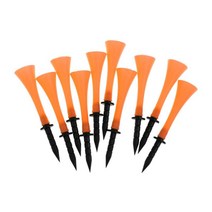 10pcs 골프 도구 83mm 고무 골프 전문 티 멀티 컬러 전문가, 주황색, 협력사, 주황색