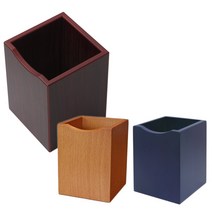 우드클럽 무늬목사각펜통 7350FB, 7350FBL