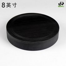 원형 가성비 미니 벼루 먹물 중국 가성비 자연석 동그란 먹 서예 소형 휴대용, 8인치 베이직