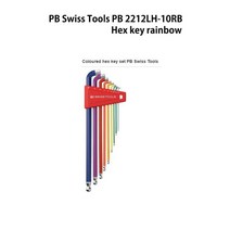 피비 스위스툴 PB2212LH-10 레인보우 컬러렌치 육각 롱 볼렌치 세트