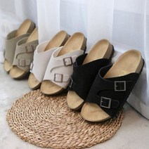 슈벨 남여공용 커플 스웨이드 버클 슬리퍼 시온