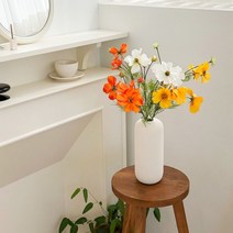 조화 인테리어 - 산소 명절 실크플라워 조화꽃 소품 코스모스 가을꽃 4colors 들꽃, 오렌지