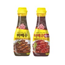 1+1 숯불요리의 완성 오뚜기 바베큐소스280g 갈비소스, 바베큐1+매운맛1