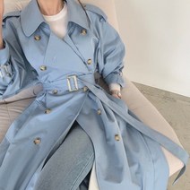가이아 여성 봄 가을 트렌치 롱코트 코디 오버핏 20대30대40대50대