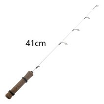 얼음미니낚시대 산천어 빙어 연어 415056cm 경량 얼음 낚시대 ul 탄소 섬유 겨울, 하얀