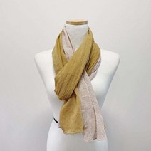 [미스블혹] 투톤 국내제작 무지 믹스 롱 머플러