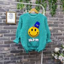 비니 드림 입체 뽀글 라운드 니트