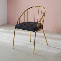 캐슬체어 -골드색 고급의자식탁카페인테리어의자, 베이지방석+골드색프레임