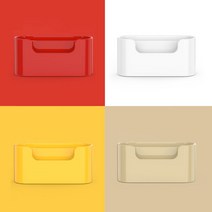 에이플럼 네임키퍼 명함꽂이 명함홀더 거치대 보관함, 레드