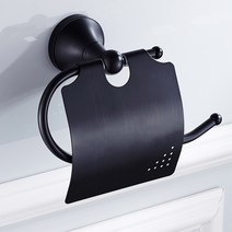 더예뻐진너 K6809 고급 골드 블랙 검정 도금 욕실 휴지걸이