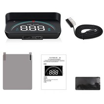헤드 업 디스플레이 용 3.5 인치 HUD OBD2 앞 유리 속도계 과속 경보 시스템