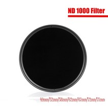 ND 필터 ND1000 중립 밀도 캐논 니콘 소니 카메라용 49mm 52mm 55mm 58mm 62mm 67mm 72mm 77mm 82mm 95mm, [01] 49mm