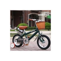 빠른 해외직구 OUTUP 어린이 자전거 영국 레트로 3 ~ 8 세 남아 및 여아 유모차 12 인치 14 18 인치, green kettle_12 inch