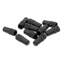 4x10Pcs MTB 자전거 자전거 알루미늄 합금 프레스타 밸브 캡 더스트 커버 블랙