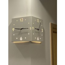 양면 벽걸이시계 거실 인테리어 집들이 선물, 하늘