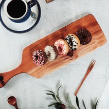 원목 플레이팅 도마 향균 위생 스시 초밥 오마카세 플레이트 마호가니 빠른건조, 마호가니 통원목도마 롱슬림손잡이형 1P