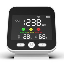 가스감지기 가정용 이산화탄소 검출기 CO2 농도 주변 온도 습도 시험기, 한개옵션0