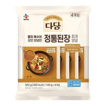 CJ 다담 정통된장찌개양념 140g x4번들 엄마손맛 엄마반찬 한식 두부요리 저녁식사 찌개메뉴, 6세트