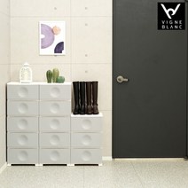 빈블랑 모던 서랍장 1+1+1세트(그레이), 그레이