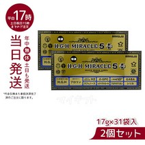 [2상자 세트] HGH H.G.H MIRACLE 5 PLUS 미라클 5 플러스(17g×31봉입)(수소수 레스베라트롤 건강 연령 피부 백수 프로테오글리칸