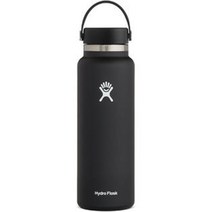 소프트 덮개 너비 2.0 스테인리스강 진공 보온 물병 Hydro Flask, 32OZ(946ML), 검정색