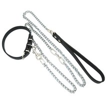 강아지 크롬체인 목줄 리드줄세트 x12 반려견리드줄 애견리드줄