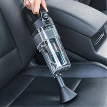 강력파워 차량용 미세먼지 유선청소기 자동차세차타올, 블랙
