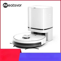 NEATSVOR-S600 로봇 진공 청소기 자동 먼지 수집 스테이션 걸레질 스마트 진공 청소기 가정용 LDS 네비게이션 6000Pa 흡입, 중국, 하얀, 유럽 연합