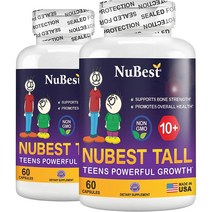 누베스트 톨 NuBest Tall 10+ 키즈 청소년 각60캡슐 2통 (통관수수료포함), 상품선택