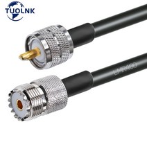 점프선 케이블 lmr400 pl259 uhf 남성 uhf pl259 남성 플러그 어댑터 50-7 피그테일 점퍼 햄 라디오 안테나 연장 코드 동축 커넥터, lmr400-uhfj-uhfk, 1.64ft(50cm)