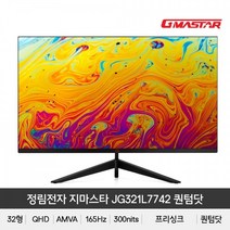 엠지컴/ 정림전자 퀀텀닷 QHD 리얼 165 HDR 게이밍 무결점