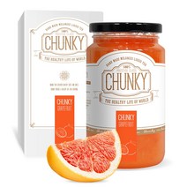 청키 수제 자몽청 자몽 차 농축액 과일청 수제청, 700g, 1개, 500ml