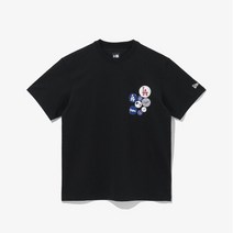 뉴에라 [뉴에라]MLB 핀버튼 LA 다저스 티셔츠 블랙 13338662
