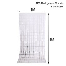 Tulle Roll Organza 리본 커튼 배경 소박한 웨딩 장식 사랑 결혼 생일 파티 용품, 11 White