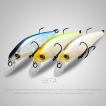 루어 BEARKING Squad Minnow 3 개 세트 당 95mm 14.8g 65mm 6g 텅스텐 웨이트 시스템 SP 낚시 미끼 모듬 색상 워블러 크랭크 미끼, 95mm-Set.A
