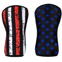 사이클복 운동 달리기 통증 관리 관절염 통증 7mm 역도 스쿼트 피트니스무릎 소매한 쌍 무릎 지지대 자전거 의류, 별, XL