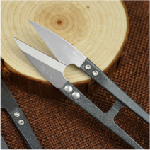 원사 가위 작은 가위 산업 작은 수제 U 자형 스레드 트리밍 헤드 재단사 가위-120993, 단일옵션, 01.무작위 12 색 1 장 (FB