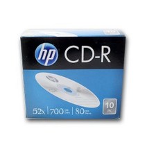 [∂LL7] HP 공디스크 CD-R CD 케이스 컴퓨터 10P 사무용시디 복사 미디어 저장장치 업무용 용CD_h§eEA, §본상품§e