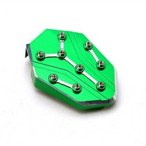 호환 가와사키 KAWASAKI z900 z650 z800 z1000 닌자 650 1000 sx 오토바이 cnc 사이드 스탠드 확대 확장 앰프 브레이크 페달 확대기 발판, 초록, 1개
