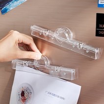 마그네틱 투명 사무 다용도집게 자석 폴더 클립 투명 마그넷 클립 바, 투명 마그네틱 집게