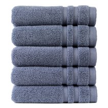 모던30 호텔수건 코마사 30수 105g 세면타올, 5장, 블루