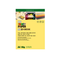 [동화오피스] 두성종이 OA 팬시페이퍼 80g 25매 / A4 색지 용지, P48 해바라기