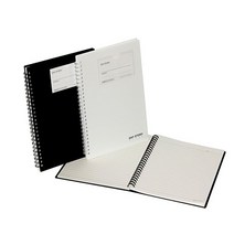 데이스토리A5 PP포켓스프링노트5000 8mm라인-화이트블랙154x225mm 150매, S319276-블랙