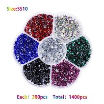 aaaa 4008-6016pcs 핫픽스 라인석 세트 크리스탈 유리 핫픽스 라인석 라인석, mxhz-701-ss10, 우리 플러그