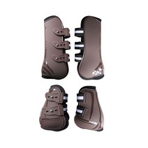 승마 말 브러싱 보호대 경주마 스피드컷팅 아대 세트, M 블랙 4개세트