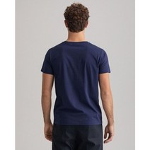 간트 [갤러리아] MD추천[간트남성 22SS]네이비 아카이브쉴드 라운드반팔티셔츠(DI32210066)