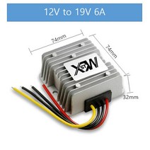 강압기 DC 12v ~ 19 v 5a 6a 8A 10a 알루미늄 IP67 방수 스텝 업 부스트 전력 컨버터 볼트 전압 조정기, 02 6A_01 12V_02 19V