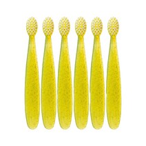 래디어스 토츠 유아 칫솔, 옐로우, 6개